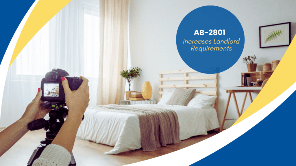 AB-2801 Increases Landlord Requirements April 1, 2025 - Article Banner